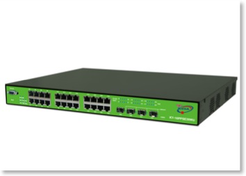 The KY-16PSE30WU is a 16 x 10/100/1000BaseT(X) PSE switch capable of providing up to 30 Watts per port - on all ports - all the time. (IEEE802.3at Standard). Power over Ethernet is a system capable of sending power, along with data, to remote powered devices (PD’s) over standard twisted pair cabling in an Ethernet network. This device is temperature hardened (-40 to +80C) and designed to opereate in harsh environments. for reliability, safety and security. Low Power consumption insures energy savings - every day, making this switch a better value over competitors equipment. Our switches have Clean Code Technology insuring better security. <br />This is a superior PoE switch (802.3at) capable of withstanding harsh environments.<br />Certified NEMA TS-2 for Traffic Control Equipment Outdoor.