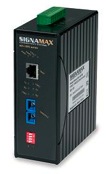 Signamax Connectivity Systems' 065-189x series 1000BaseT to 1000BaseSX/LX media converters have been developed to operate at Gigabit Ethernet speeds in harsh industrial environments that require ruggedized equipment that can operate in severe temperature extremes. These media converters are an affordable solution for outdoor environments, transportation roadside systems, shop floors, and other harsh environments where consistent operation at temperature extremes of -40°F to 176°F (-40°C to 80°C) is necessary. These media converters are compact, plug-and-play devices that do not require complex user setup, but also have the manual setting features necessary to adjust to unusual operating conditions.<br />