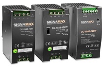 The Signamax Connectivity Systems' DC-1848 series Hardened Industrial DIN-rail Mount Power Supplies are intended to provide clean, reliable 48 volt DC power to Power over Ethernet (PoE) harsh environment equipment under severe conditions. These power supplies are the solution for transportation surveillance camera systems, outdoor PoE-capable wireless access points, and other harsh environments where temperature extremes exist and PoE is a requirement. The included DIN-rail mount makes installation easy. Input power can be either AC or DC, over a wide voltage range. Perfect for powering Signamax harsh environment PoE switches or other devices requiring 48 volt DC power.<br /><br />