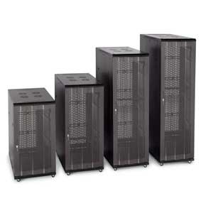 These Kendal Howard Server Rack Cabinets are perfect for data clusters, server farms, co-location hosting, and just about any application that needs high capacity ventilation. The 3110 Series LINIER™ Brand Server Rack Cabinets come with a 1-year warranty. These Server Rack Cabinets come in 22U, 27U, 37U & 42U.<br />The 3110 Series LINIER™ Server Rack Cabinets by Kendall Howard enclosure has all of the features of the 3100 Series with the addition of fully vented front and rear doors. Specifically designed for high-density applications where heat is an issue.<br />Let’s not forget about looks! The 3110 Series LINIER™ Brand Server Rack Cabinets have a convex shaped front door giving it unique curb appeal without the high price of other manufacturers.