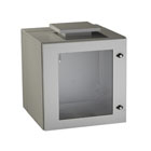 NEMA 12 Wallmount Cabinet with Fan, Beige, Double Hinged