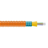 Interlocking Armored, 50 Micron Multimode 12 Strand, Fiber Optic Cable, Plenum, Cut to Length
