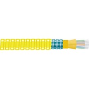 Interlocking Armored, Single Mode, 12 Strand Fiber Optic Cable, Plenum, Cut to Length